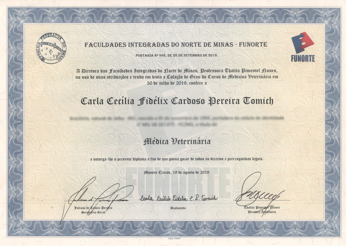 Carla Veterinarymedical Certificate